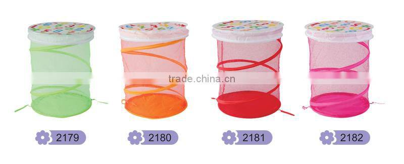 Foldable and collapsible mesh cheap gift laundry hamper