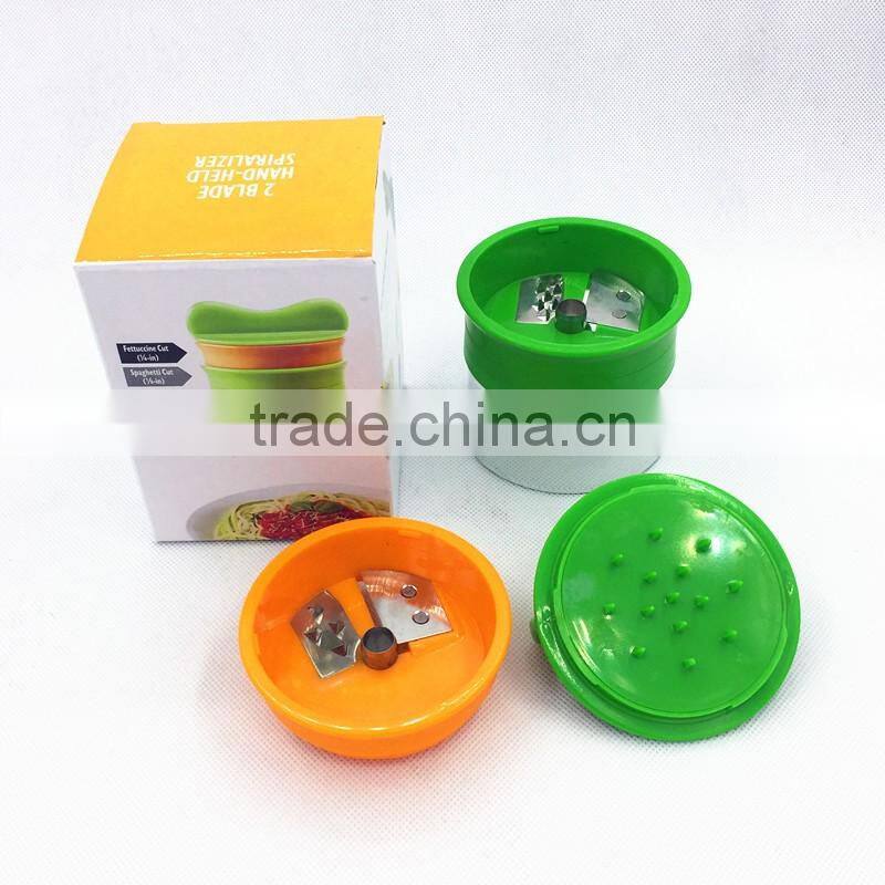 new products 2 in 1 stainless steel spiral best vegetable slicer online shipping
