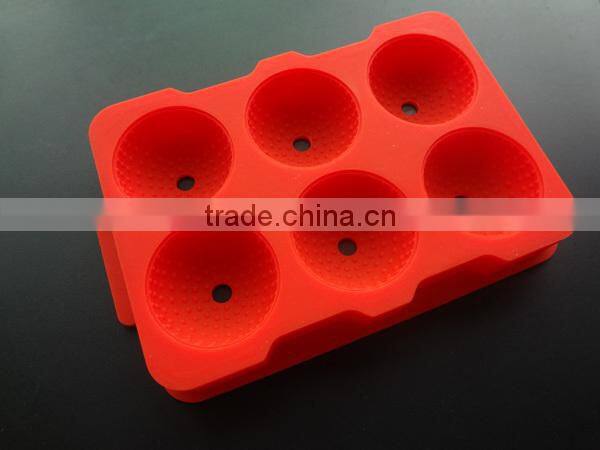 6 cubes 45mm silicone Whisky ice balls tray