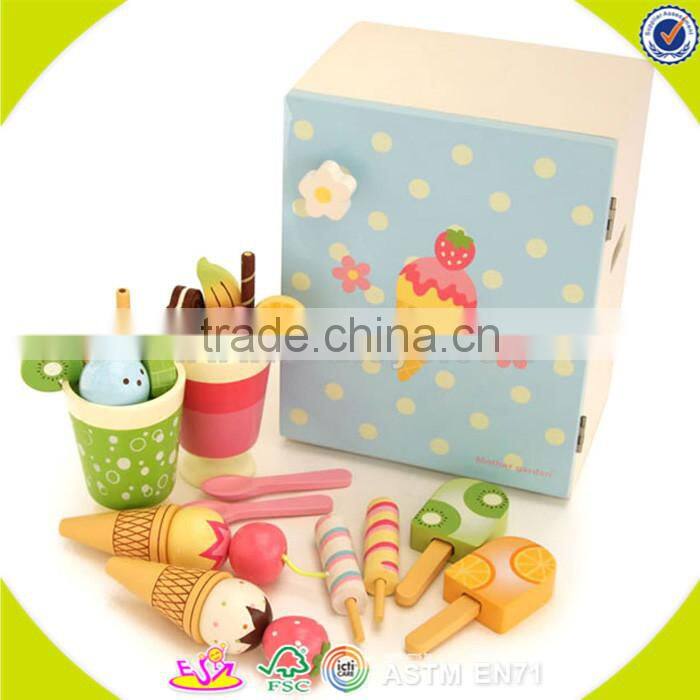 wholesale baby wooden refrigerator toy, best sale kids wooden refrigerator toy, fashion wooden refrigerator toy W10D016