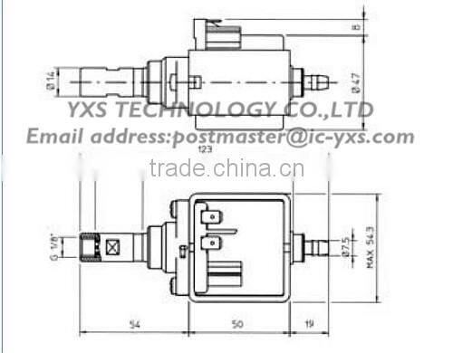 E8 2.5Bar 230-240V 50Hz 26w ULKA for coffee water pump EP8 Electromagnetic pump/self-priming pump