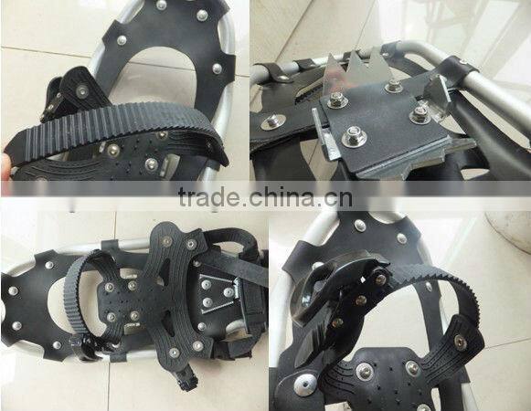 Wholesale 8x30"(22x78cm)anti-slip snowshoe Aluminium pivot PU binding Aluminum alloy crampon snowshoes (HS-SS2 30inch)
