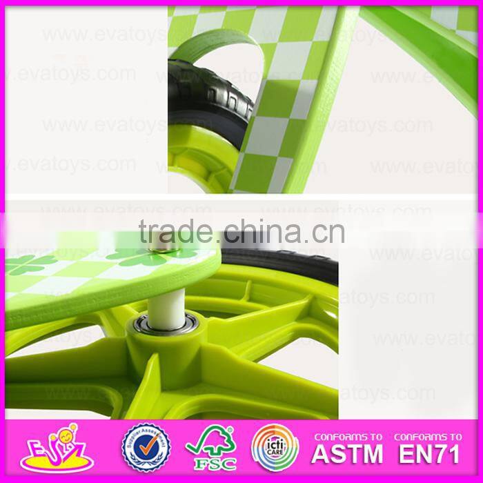 Comfortable Safe perfect Wooden kids bicycle,New design children wooden walking balance bicycle W16C132