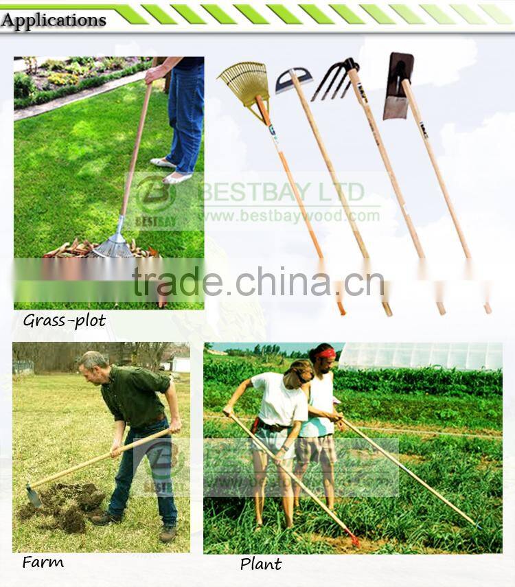 China natural wood rake handle wood hiking stick