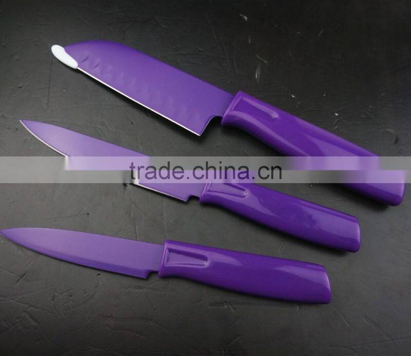 52008 5pcs non-stick knife with abs handle