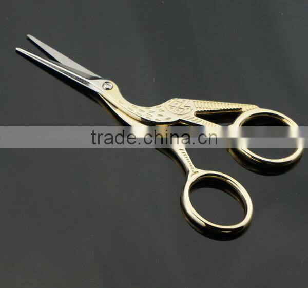 61032 Antique Embroidery Crane Shape Craft Thread Household Scissors