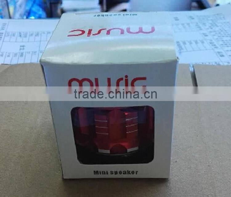 Best Happy Birthday Wishes Metal Mini Portable HIFI Bluetooth Speaker Fashion Mic Stereo Speakers