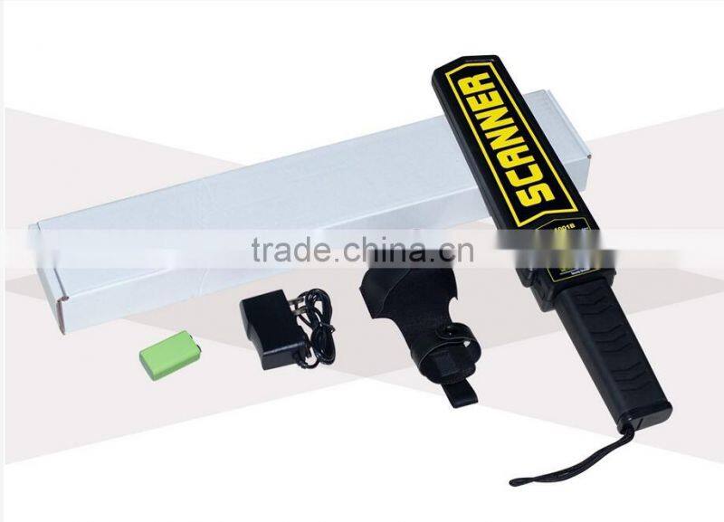 Super Body Scanner Hand Held Metal Detectors / superwand handy detectors with led lights