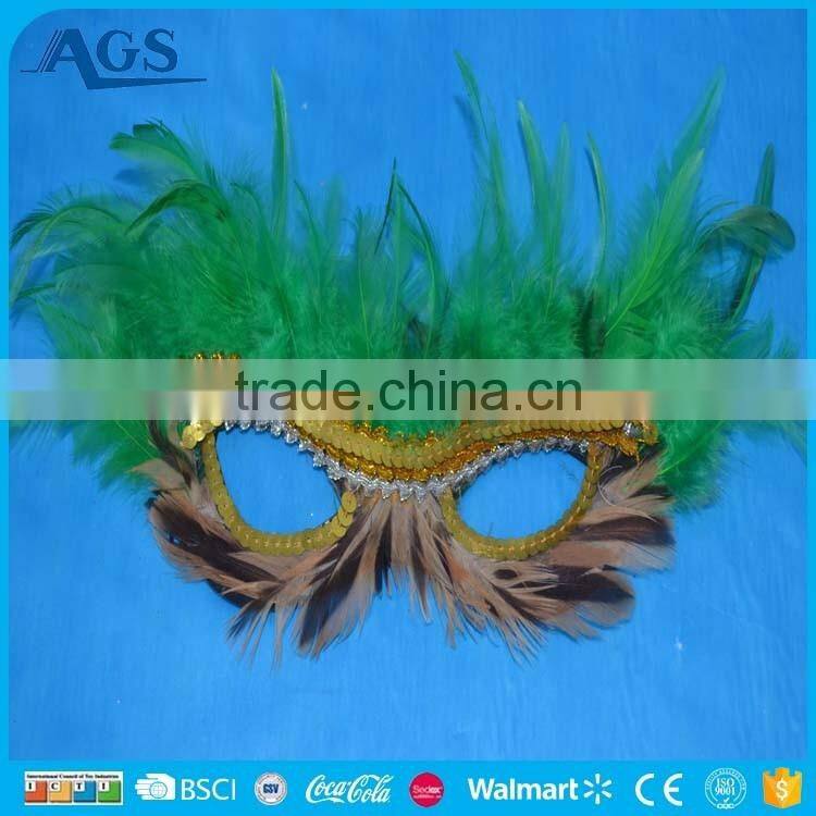 Red simple design masquerade party mask made in China