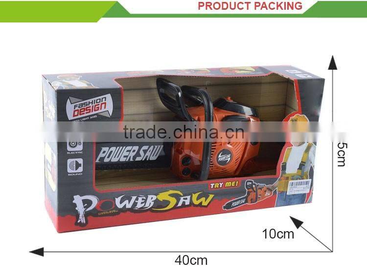Plastic electric tool chainsaw toy for kids