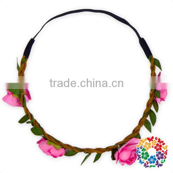 2016 Newest Fashion Hairband Lovely Baby Girls Headbands Flower Garland Headband