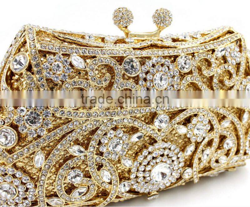 luxurious crystal evening bag