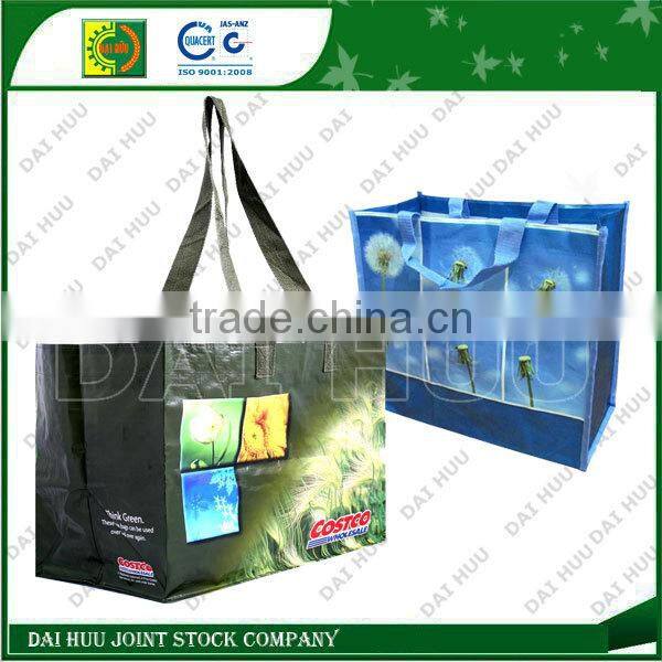 Various design grocery PP woven bag for shopping