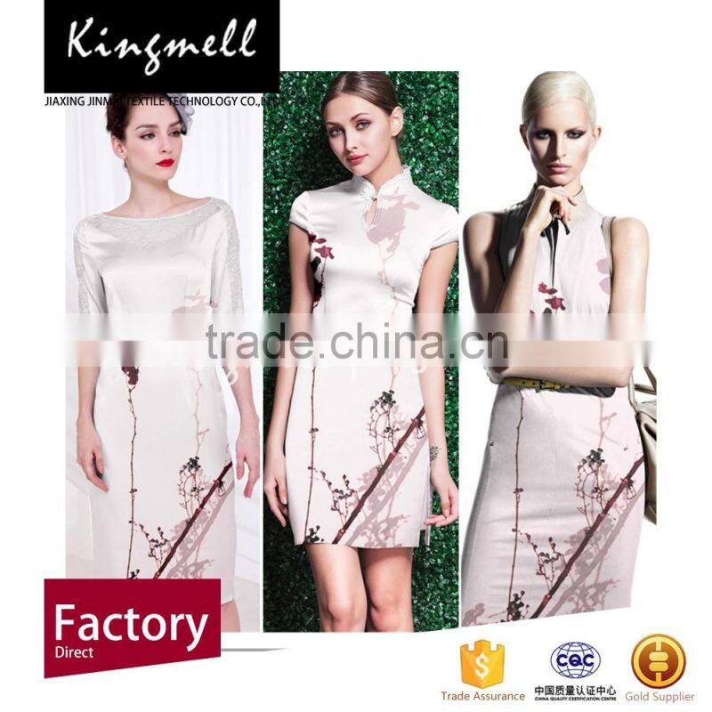 Dress silk fabircs wholesales white silk fabrics silk linen for garments