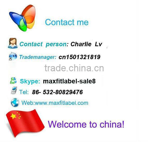 high quality rubber Patch for garment