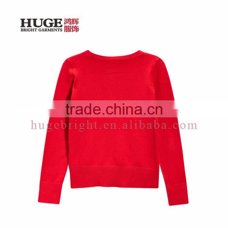 New Fashion Comfortable Kintted Long Sleeve V-Neck Cardigan Sweater