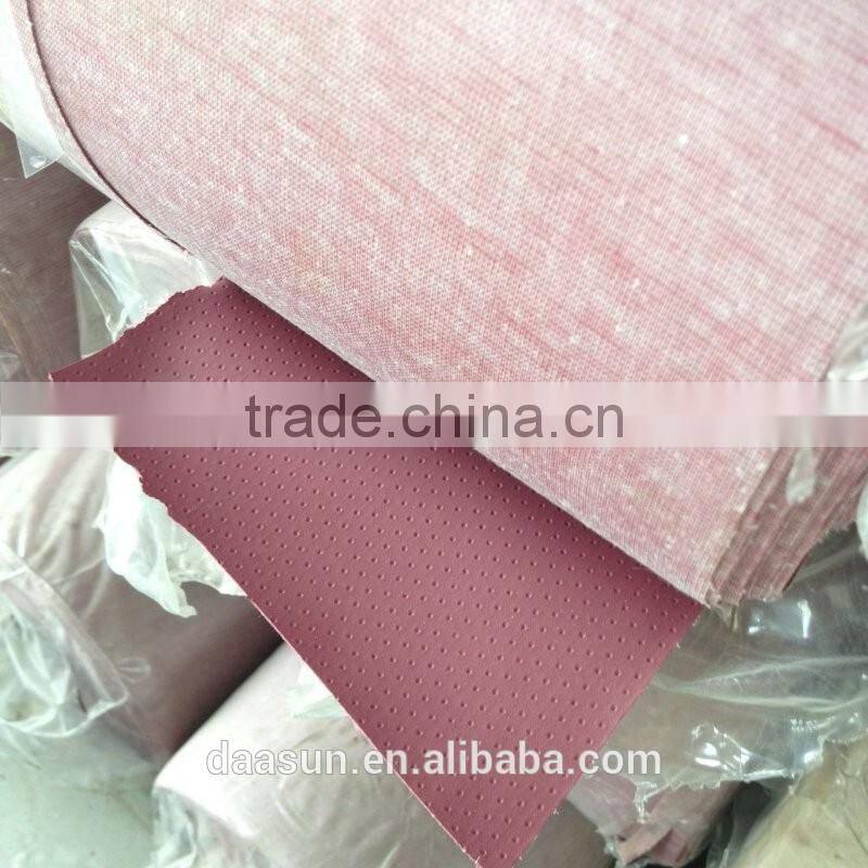 PVC artificial leather stock lot for sofa, furniture and bag