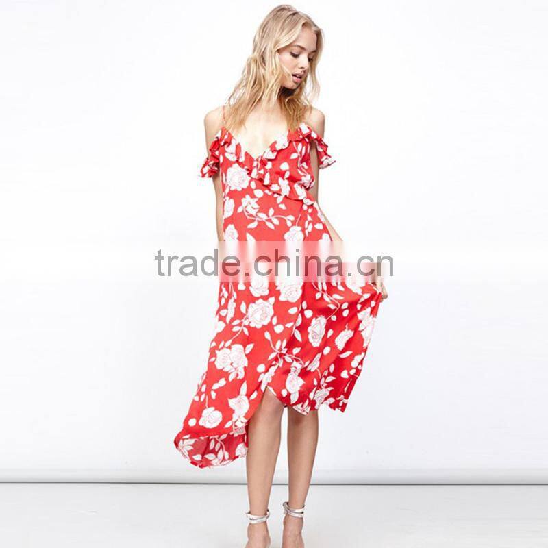 Maxnegio sexy summer print dresses or strap beach dress