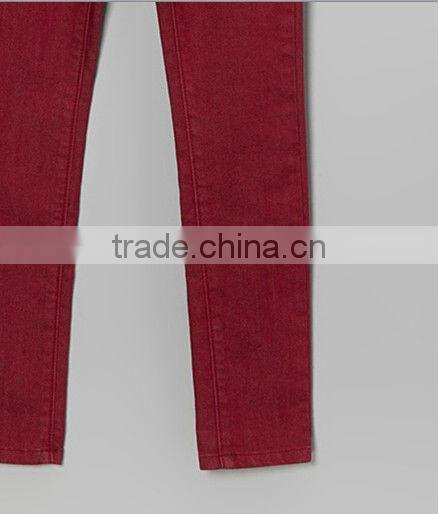 Rhubarb Spray On Skinny Jeans