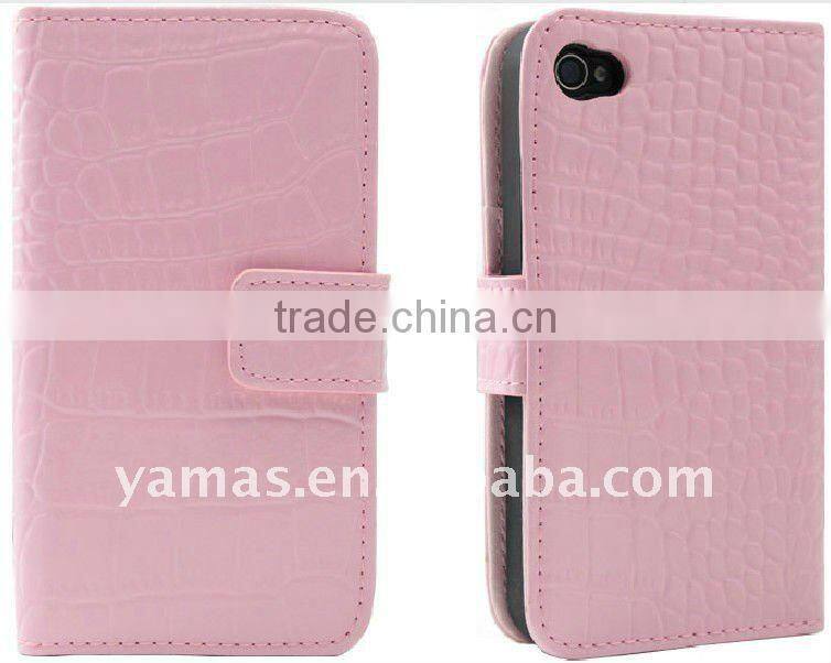 Popular PU CROCO for mobile bag with credit card&changes