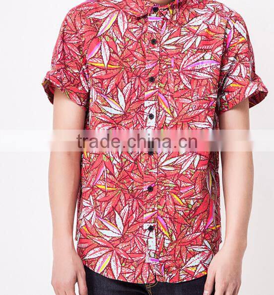 MENS PRINTED HAWAIIAN SHIRT 16NB