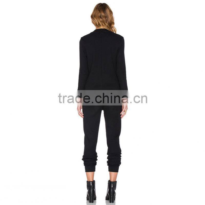 Fashion long sleeve custom zipper up cheap wholesale adult onesie