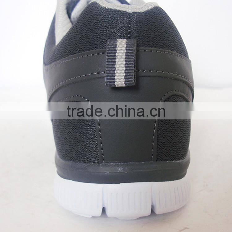Black upper lowest price white outsole EVA mens tennis shoes