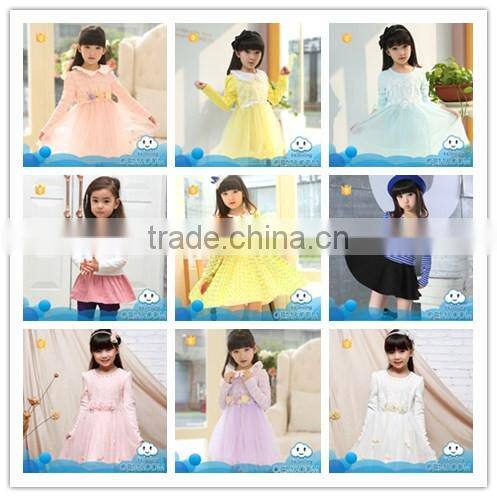 2015 baby new products kids tutu model fashion picture of children casual dress of girls
