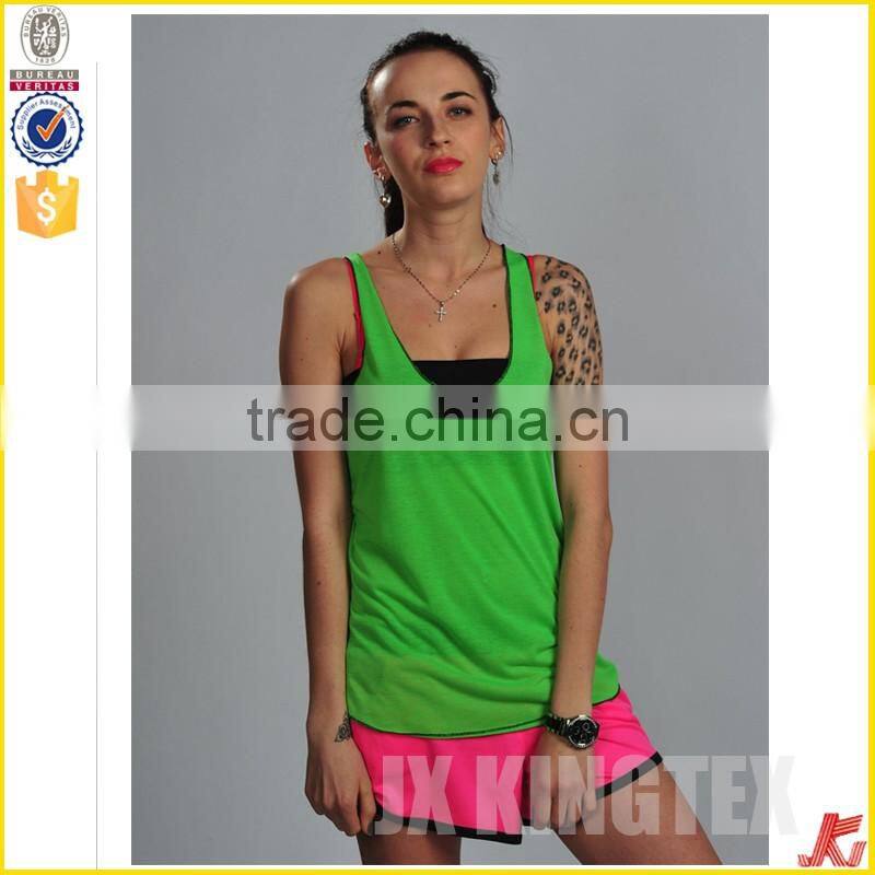 latest low neck ladies fashion singel jersey tops