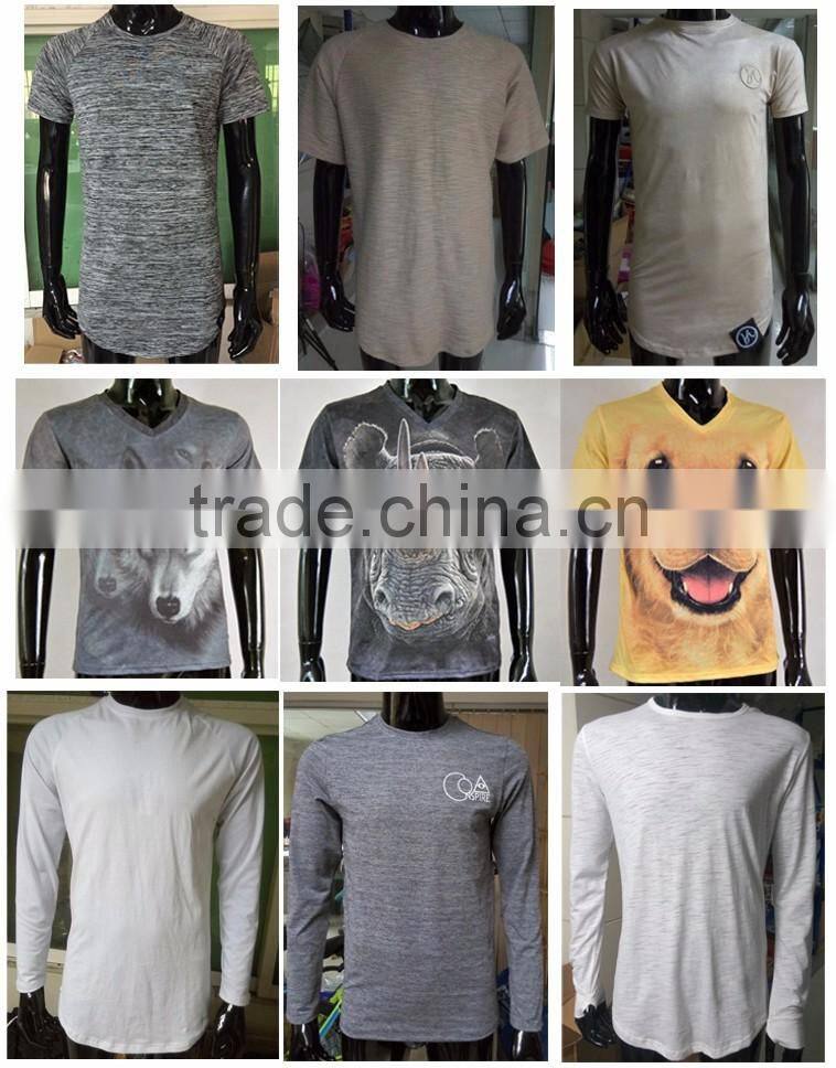 Wholesale blank t shirts bamboo t shirts curved hem in bulk