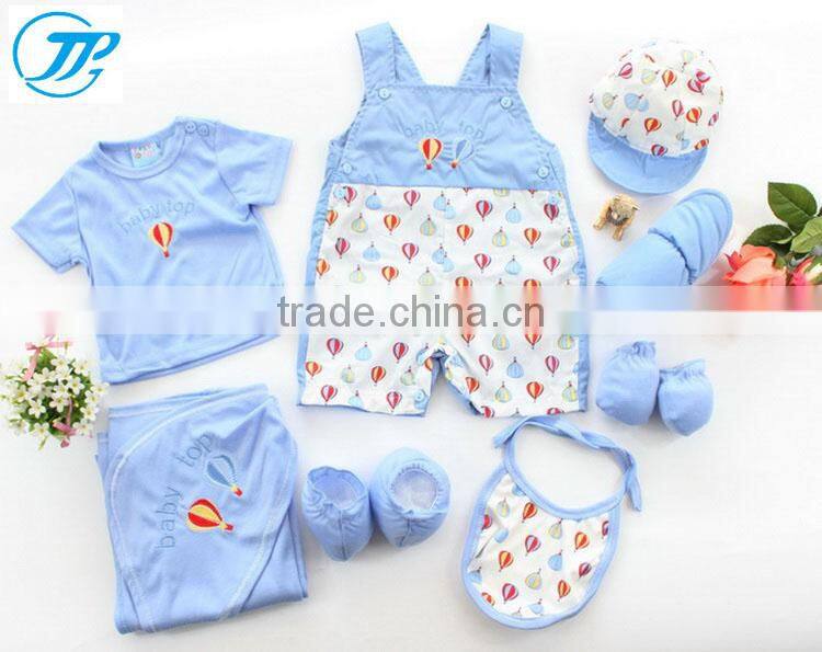 Wholesale Baby Gift Set 8 pcs Newborn Baby Clothes Set Breathable
