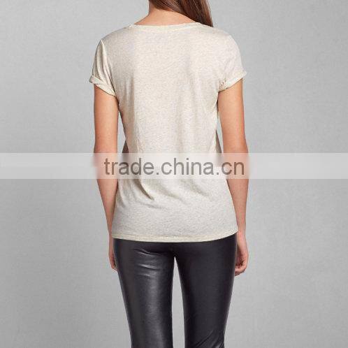 women's white letter printing t shirt wholesale