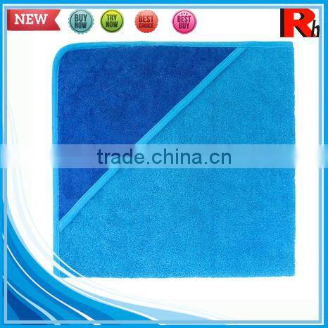 China wholesale supplier custom applique terry bamboo baby hooded towel poncho pattern