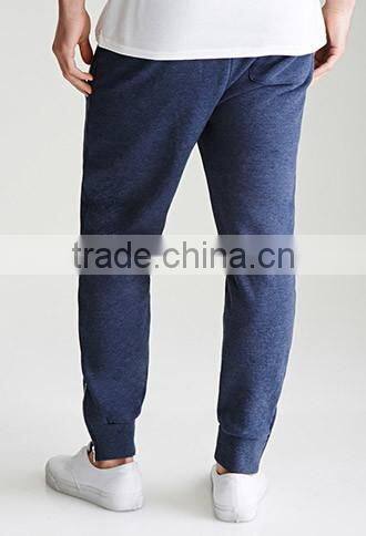 Men zipper in wool fleece painting who pants sports pants