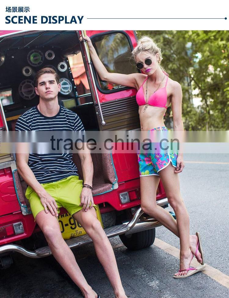 Colorized Flowers Printing Ready Made Ladies Sport Wear Fashion Girls Beach Shorts