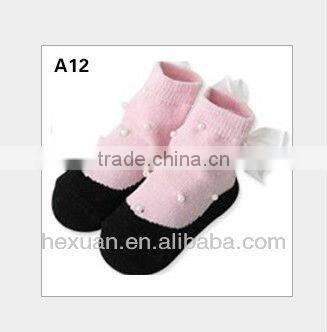 3d pattern colorful cotton fabric baby socks