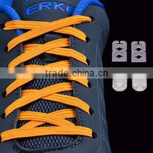 Brown No Tie Stretch Shoelaces - Untied Flat Elastic NO-TIE Shoelaces For Disabled with Special Need - 10 Colors