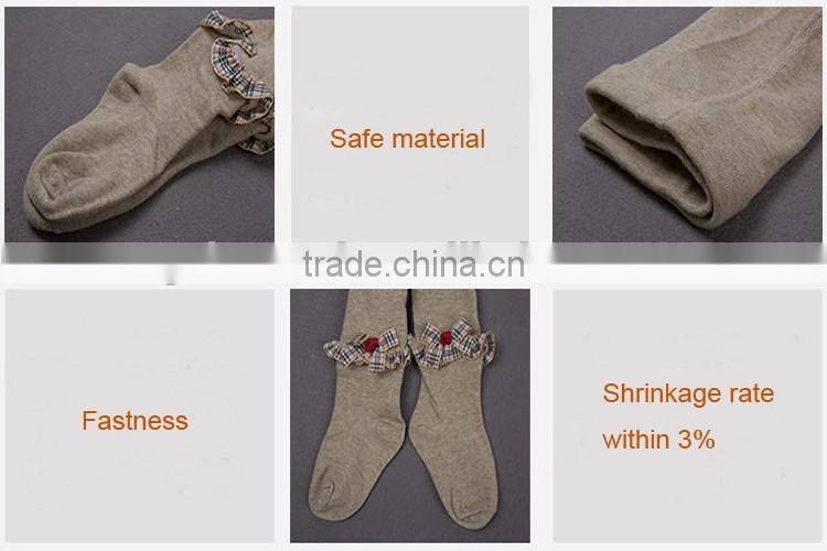 Plain high quality kids cotton pantyhose