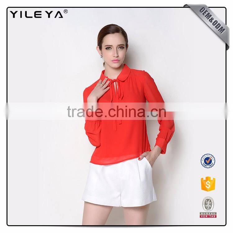 Design normal ladies blouse ladies top fashion blouse,ladies sexy back neck designs blouse