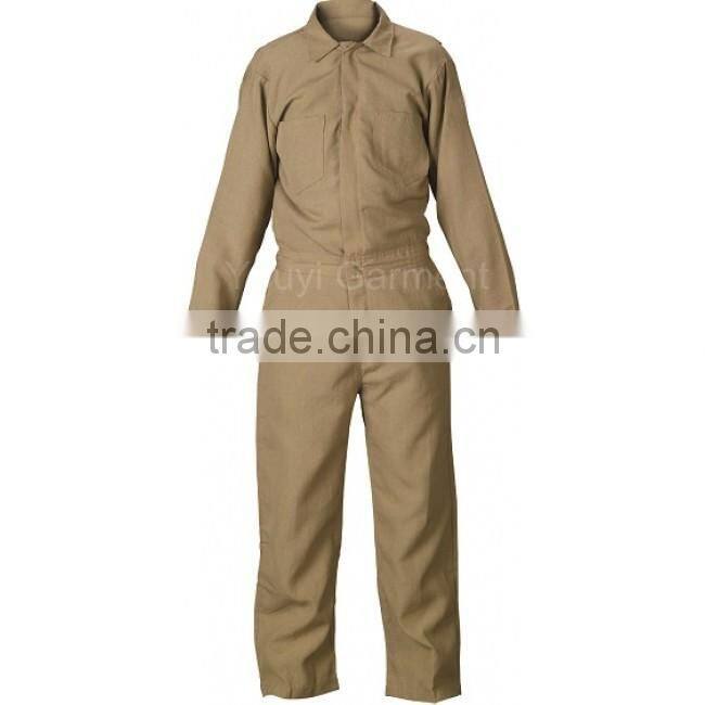 Nomex fabric Navy blue Colour Comfortable Safety Work Coveralls with YKK zipper