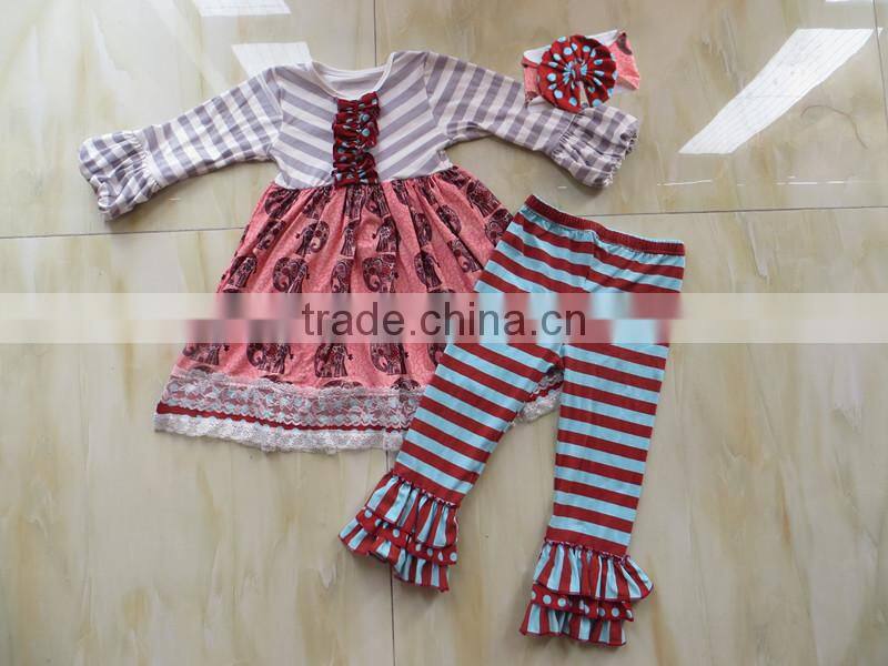 Children's Boutique Clothing Spring Summer Carousel Pattern Set QL-92