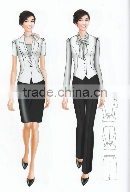 Fashion Ladies elegant business suit , lady office uniform, business suit for women