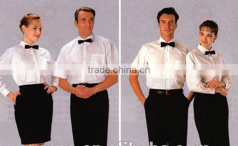 Wholesale 35% cotton 65% poyesterTC normal men &women shirt uniform