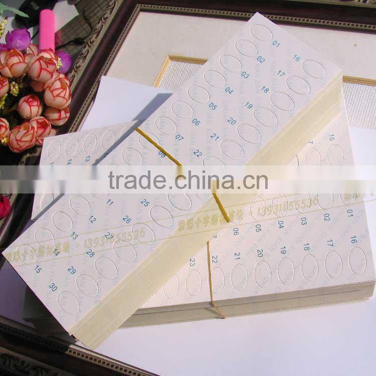 Wholesale cardboard threading board paper board embroidery threading board 30 holes for cross stitch materials