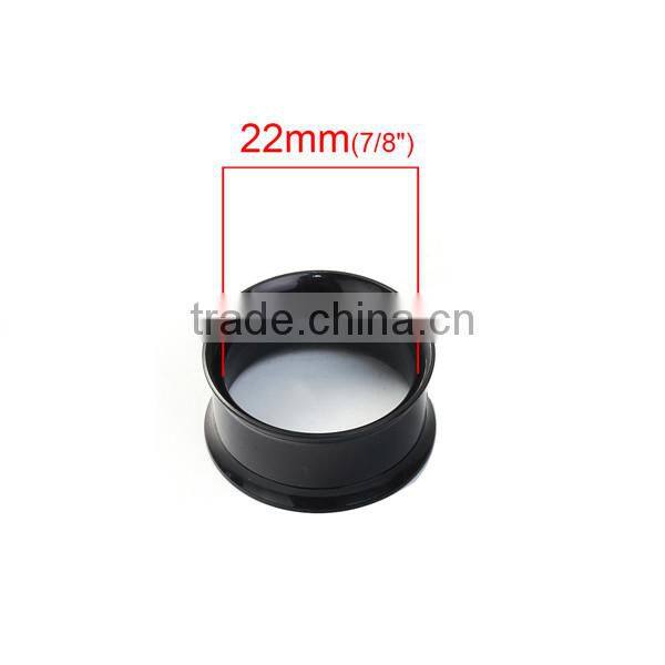 20mm Stainless Steel Ear Stretcher Expander Cylinder Black Cheap Ear Tapers