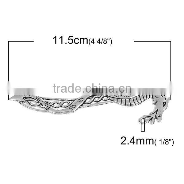 Wholesale Dragon Antique Silver Zinc Based Alloy Bookmark