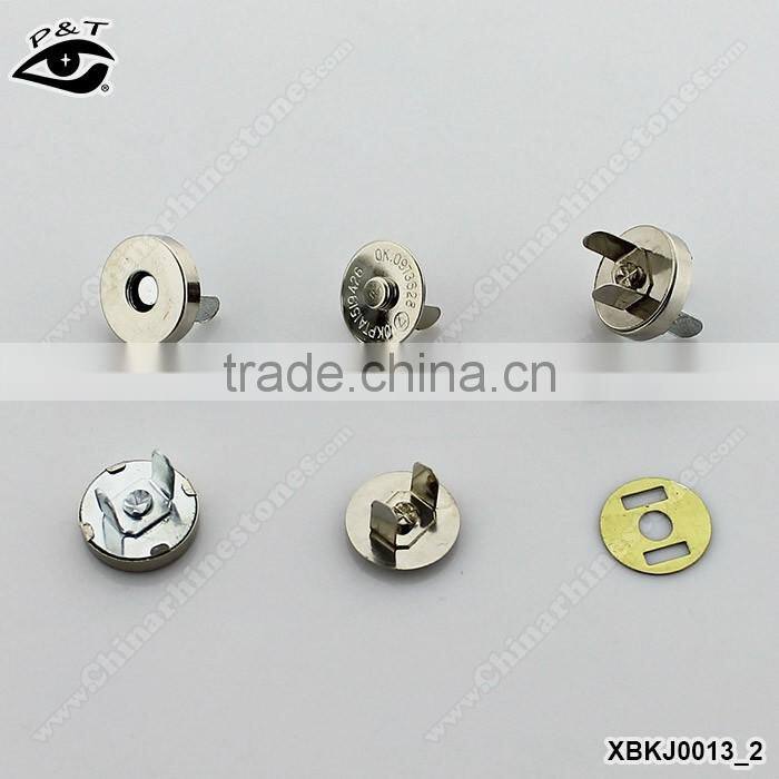 Hot sale magnet button for handbag metal magnet button for purse