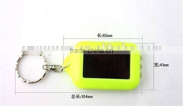3 Leds Solar Panel Sun Power Energy Torch Flashlight