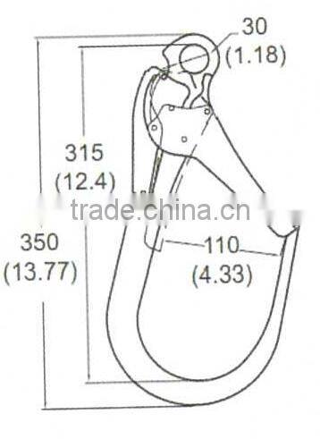 snap hook for safety lanyard YL-H08