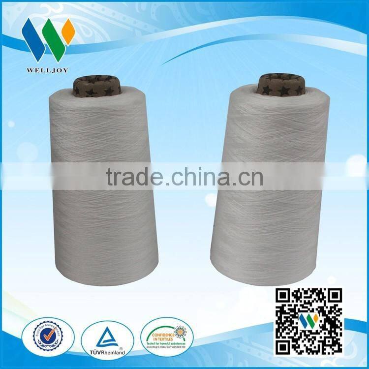 100 PCT Polyester Thread wholesale poly sewing thread with raw white color 40S/2